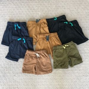Size 2T Cat & Jack Boys Shorts Lot (8 pairs)